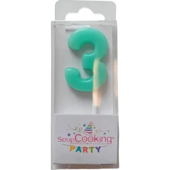 Dortová svíčka ScrapCooking Svíčka na dort zelená 3