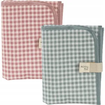 Přebalovací podložka WALKING MUM Přenosná skládací přebalovací podložka Růžová 66x33 cm