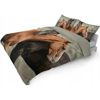 Povlečení Povlečení 220x200 bavlněné Holland natura Koně kůň pro páry