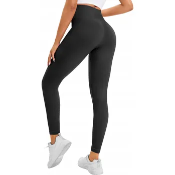 Dámské legíny Dámské legíny Push-Up sportovní s vysokým pasem na fitness černé M