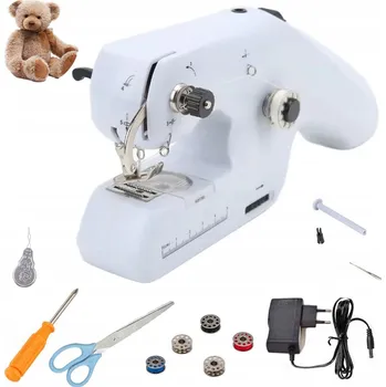 MINI ŠICÍ STROJ RUČNÍ PŘENOSNÝ NA BATERIE CESTOVNÍ + 5 cívek nití