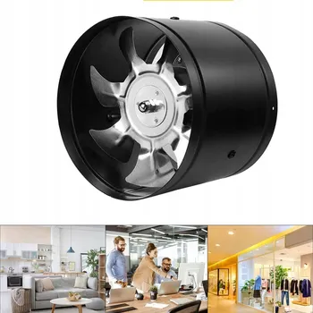 Domácí ventilátor Potrubní ventilátor fi150 mm TICHÝ 40dB výkonný 530m3/h
