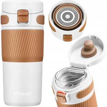 Termohrnek Termohrnek na kávu, čaj do auta, nepropustný, protiskluzový, 450 ml