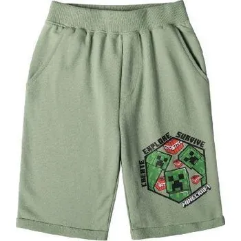Pánské kraťasy Bermudy Minecraft zelené Velikost: 12
