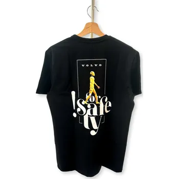 autokoberec VOLVO tričko s potiskem ""Volvo For Safety"" černé OE XXL