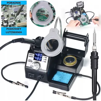 Páječka Pájecí stanice YIHUA 130W s precizní páječkou + třetí ruka s LED lupou