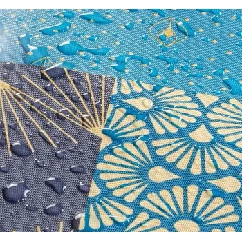 ubrus Exkluzivní UBRUS Z PVC ø137 Lisovaný s efektem lnu, geometrické vzory