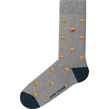 Pánská móda Ponožky John Frank JFLSCOOL45 burger velikost 40-45