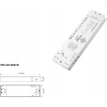LED napájecí zdroj SMART 60W 12V 6 mini konektorů