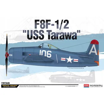 Plastikový model F8F-1/2 USS Tarawa Academy 12313, měřítko 1/48