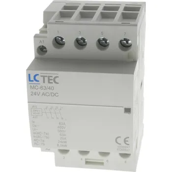 Stykač Stykač LC MC-63/40 24V AC/DC 63A 4NO LCTEC 9624