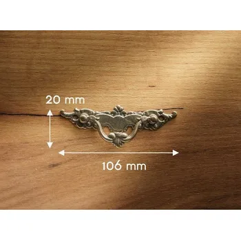 Nábytkové kování Starožitný kovový nábytková úchytka ke skříňkám 106x20mm