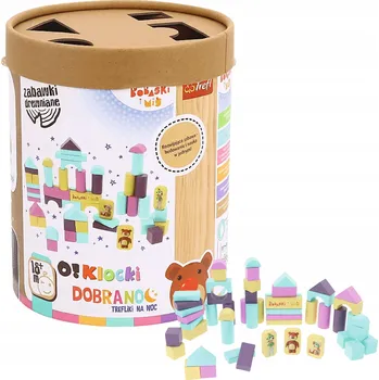 Dřevěná hračka HRAČKA DŘEVĚNÁ - O!STAVEBNICE - MIMINKA A MEDVÍDEK TRE..