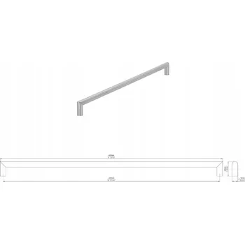 Nábytkové kování Nábytková úchytka SIRO 1406-493N1 nerezová ocel kartáčovaná