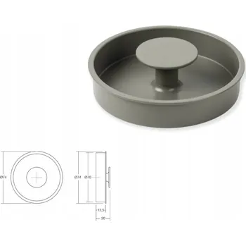 Nábytkové kování Zapuštěná nábytková úchytka VIEFE 0556 DIPO šedá