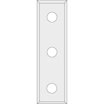 "IGM N012 Žiletka tvrdokovová - 50x12x1,7 UNI (3 otvory)"