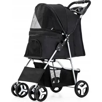 Obraz Přepravní vozík Surtep Animals černý vel. S/M 45 x 100 x 70 cm