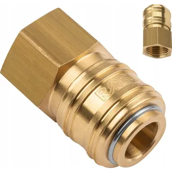 Příslušenství ke kompresoru Pneumatická rychlospojka vnitřní závit 1/2'' mosazná spojka Rectus