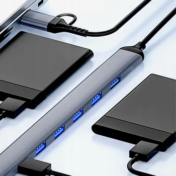 USB hub USB 3.0 HUB ROZBOČOVAČ 7 PORTŮ 7v1 USB 3.2 AKTIVNÍ RYCHLÝ