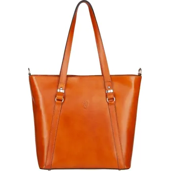 Kabelka Kožená kabelka přes rameno Vera Pelle MVN14M camel