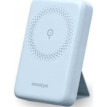 Powerbanka INNOSTYLE POWERMAG 2v1 RYCHLÁ BEZDRÁTOVÁ POWERBANKA PRO MAGSAFE 10000 mAh SE STOJANEM