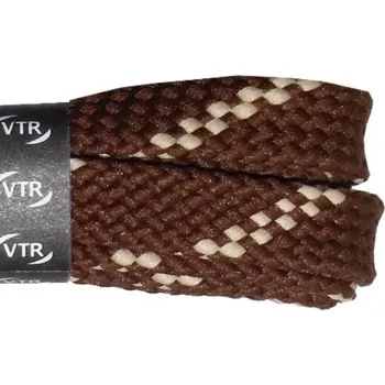 Tkaničky do bot VTR TREKKINGOVÉ tkaničky - brown/beige 100 cm