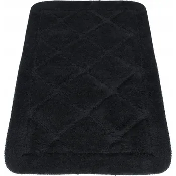 Koupelnová předložka Koupelnová předložka e-floor černá 50x80 cm protiskluzová, lze prát v pračce