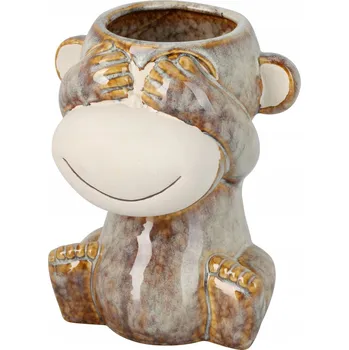 Květináč Obal Na Květináč na květináč 16 x 13,5 cm keramika béžová