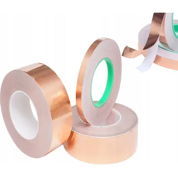 Lepicí páska Měděná páska proti slimákům, oboustranně vodivá, servisní EMI, 50 mm x 20 m