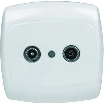 Elektrická zásuvka Anténní zásuvka nástěnná Schneider Electric bílá