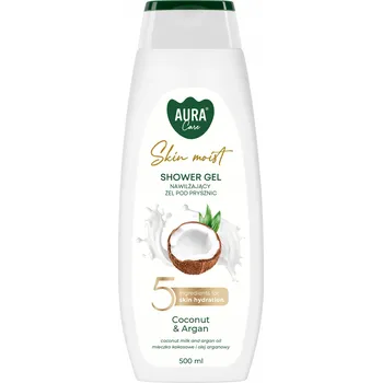 Koupelová kosmetika Krémový sprchový gel 500 ml Kokos a Argan ASG-010-019 Aura Care