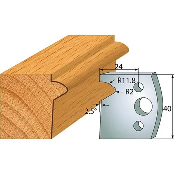 Příslušenství k nářadí "IGM profil 135 - pár nožů 40x4mm SP"