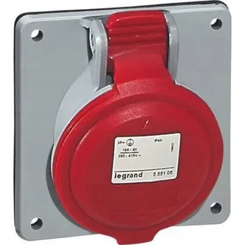 Elektrická zásuvka Elektrická Zásuvka hermetická Legrand červená