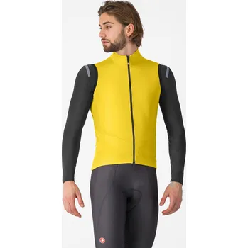 Cyklistické oblečení Castelli vesta Perfetto Air Vest L žlutá/černá - 10 % pro přihlášené BFEXTRA10