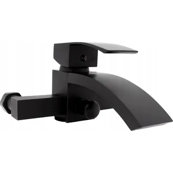 Vodovodní baterie Jednopáková nástěnná vanová a sprchová baterie Granitan KASKADA černá