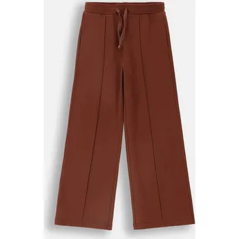 Dívčí tepláky hnědé Wide Leg 164 Coccodrillo ZC4