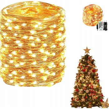 Vánoční dekorace Vánoční osvětlení na stromeček venkovní 10 m 100 LED světel HADICE světelná dekorace