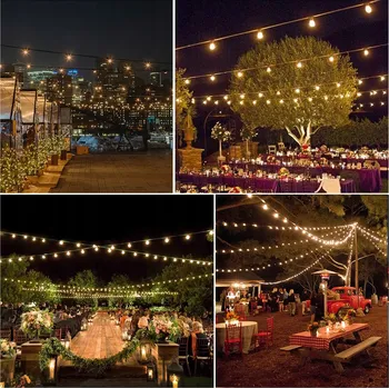 Vánoční světelná dekorace 30M LED Světelný Řetěz Girlanda 50 Žárovek IP 45