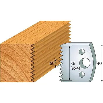 Fréza "IGM profil 117 - pár nožů 40x4mm SP"