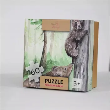 Puzzle PUZZLE 60 MAMA MALUJE BARVÍ MEDVĚDY