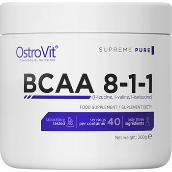 Aminokyselina BCAA prášek OstroVit BCAA 8-1-1 200g OstroVit 200 g přírodní