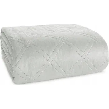 Prostěradlo Přehoz na postel LYRA stříbrná 220x240 cm Mybesthome