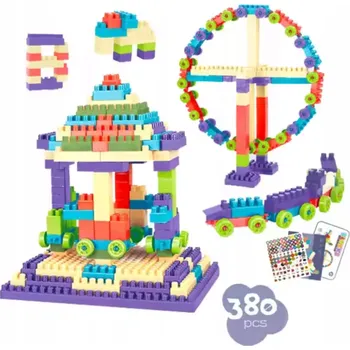 ostatní stavebnice VELKÁ SADA STAVEBNIC STAVEBNICE PRO DĚTI, 380 DÍLKŮ