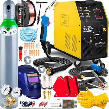 Svářečka Svářečka MIGOMAT MAGNUM MIG 278W MMA IGBT 280A 400V Hliník 4x4 SADA