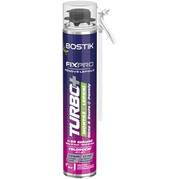 Průmyslové lepidlo Bostik Rychle tuhnoucí pěnové lepidlo Fixpro turbo+ 750 ml