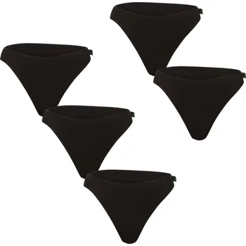 Kalhotky 5PACK dámská tanga Gaubert černá (GBTW-907) S/M Možnost vrácení zboží ZDARMA do 120 dnů!