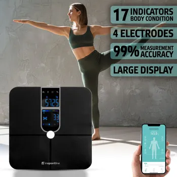 Osobní váha inSPORTline Syncale 100 černá