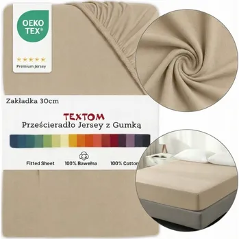 Prostěradlo Prostěradlo s gumou Textom bavlna 180 x 200 cm