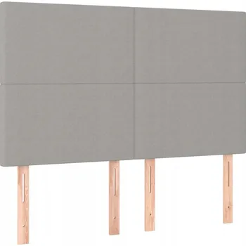 Klasické čelo postele s nastavitelnou výškou, černé, 144x5x118