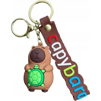 Přívěsek Na Klíče 3D Kapybara vícebarevný plastový 10,7 cm